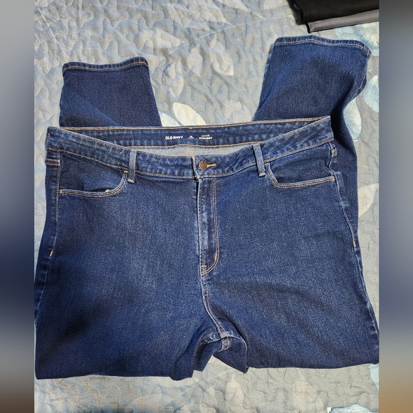 Old Navy Denim - Old Navy Women's Dark Blue Straight Leg Jeans